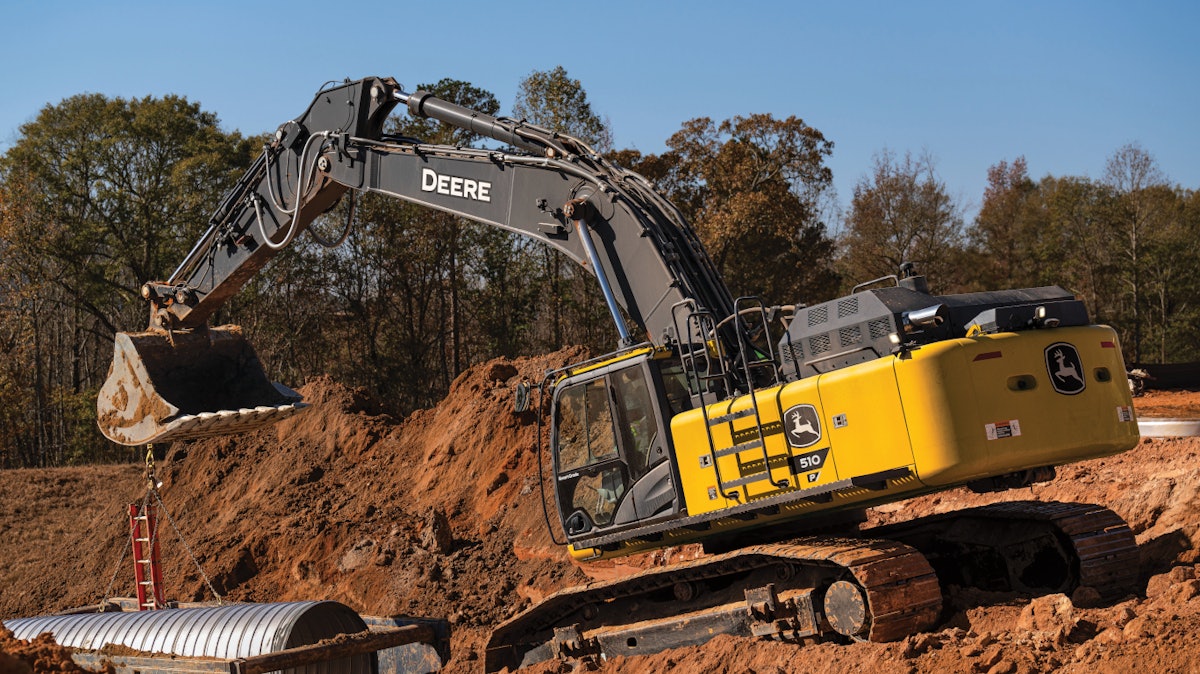 Deere’s New 510 P-Tier Excavator Delivers an Efficiency Boost