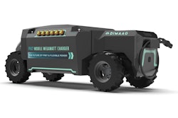Think of it as a rough-terrain 'fuel truck' for fast-charging battery-powered construction equipment.