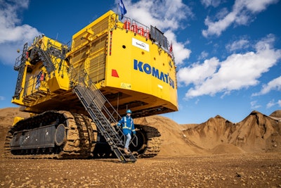 Suncor got Komatsu's first PC9000 in May. Komatsu plans a worldwide launch of the 900-metric-ton excavator in 2026.