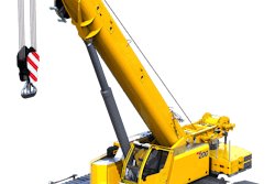 Manitowoc's new Grove GHC200 is designed for heavy-duty lifting on uneven terrain, including swampy and mountainous conditions.