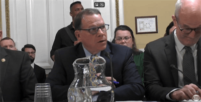 Representative Sam Graves speaking before the House Committee on Rules on May 21.