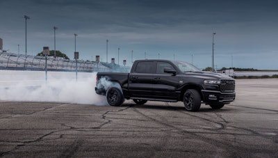 Above, a 2026 Ram 1500 with Hemi V8. Ram's CEO says, 'Ram screwed up,' when it ended the popular engine option last year and is fixing that by returning it for the 2026 model year.