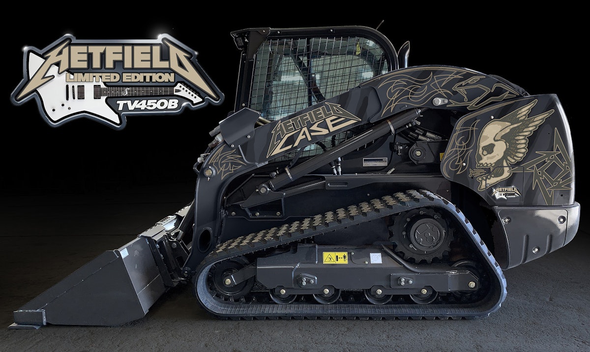 Case CE Offers Limited-Run Metallica-Inspired TV450B Compact Track Loader