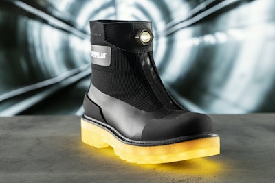 The Chunnel boot has a headlamp and soles that light up.
