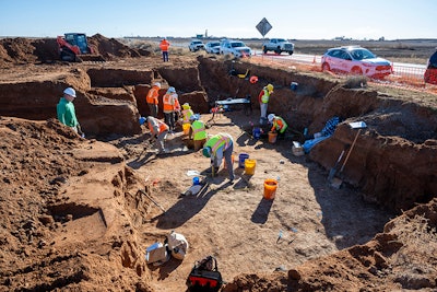 TxDOT confirmed the remains of a giant ground sloth tooth had been found.