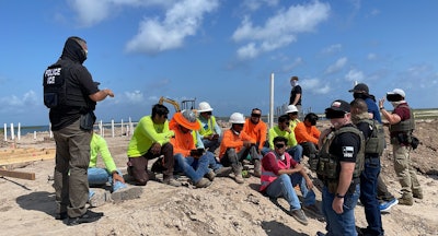 Twenty-five workers were arrested June 4 at Texas construction sites.