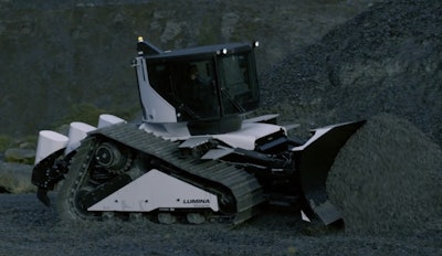 Lumina's Moonlander ML6 has a 15-foot-wide blade, 750 horsepower and appears to be the largest battery-electric dozer in the world.