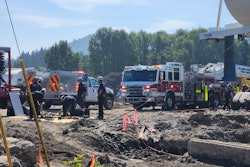A worker was in a 15-foot-deep trench June 3 in Woodland, Washington, when an excavator bucket landed on him, causing traumatic injury, according to fire department and media reports.