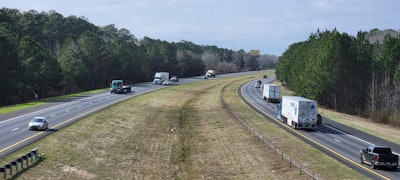The project will take I-95 from four to six lanes toward the existing median and replace bridges over the Savannah River.