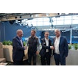Pictured from left: Thomas Hansen, Topcon Positioning Systems Vice President, Global OEM; Jan Rotard, Vemcon GmbH CEO; Dr. Holger Quast, Vemcon GmbH COO, CFO; and Karsten Dietrich, Topcon Senior Director, OEM EMEA.