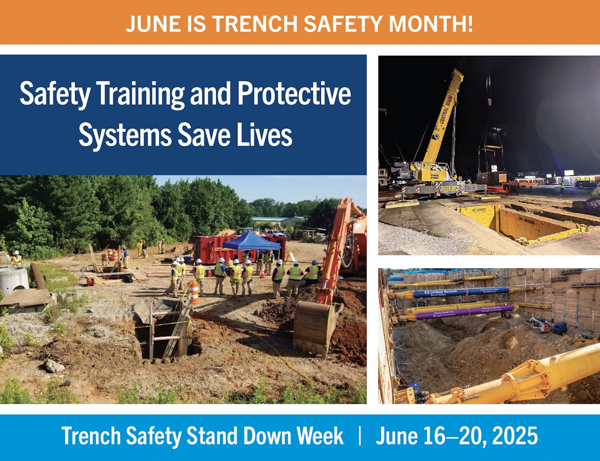 How to Prevent Death by Trench Collapse – Stand Down Set for June 16-20