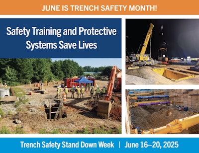 Last year, 24,198 employees participated in a Trench Safety Stand Down training event held by 507 companies on 2,143 jobsites.