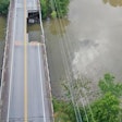 The Crowe Creek Road Bridge, seen here, partially collapsed shortly after a truck surpassing its weight limit drove over it.