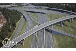 A rendering of Legacy Infrastructure Contractors' proposed design for the interchange.