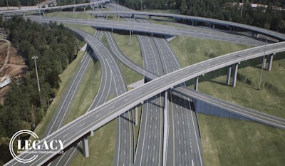 A rendering of Legacy Infrastructure Contractors' proposed design for the interchange.