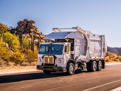 The new Kenworth L770 can be configured for concrete pumping, crane, paint striping, along with garbage collection.