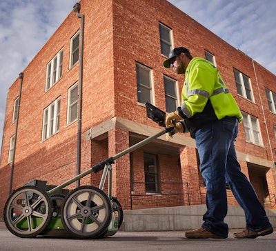 The GeoRanger XR carts have dual-frequency antennas for detecting utilities down to 10 feet and those down to 20 feet in a single pass, Subsite says.