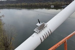One of the accelerometers on the Gunner Gatski Bridge.