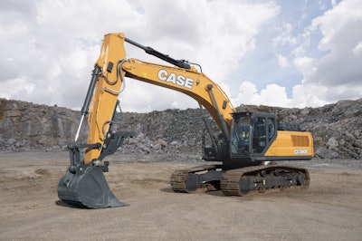 The Case CX380E, seen here, is one of the latest releases from CNH's construction division.