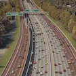 A rendering of the future Atlanta express lanes.