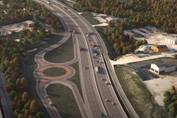 A rendering of what the finished three-mile corridor will look like.