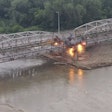 Two sections of the Loup River Bridge were dropped earlier this month.
