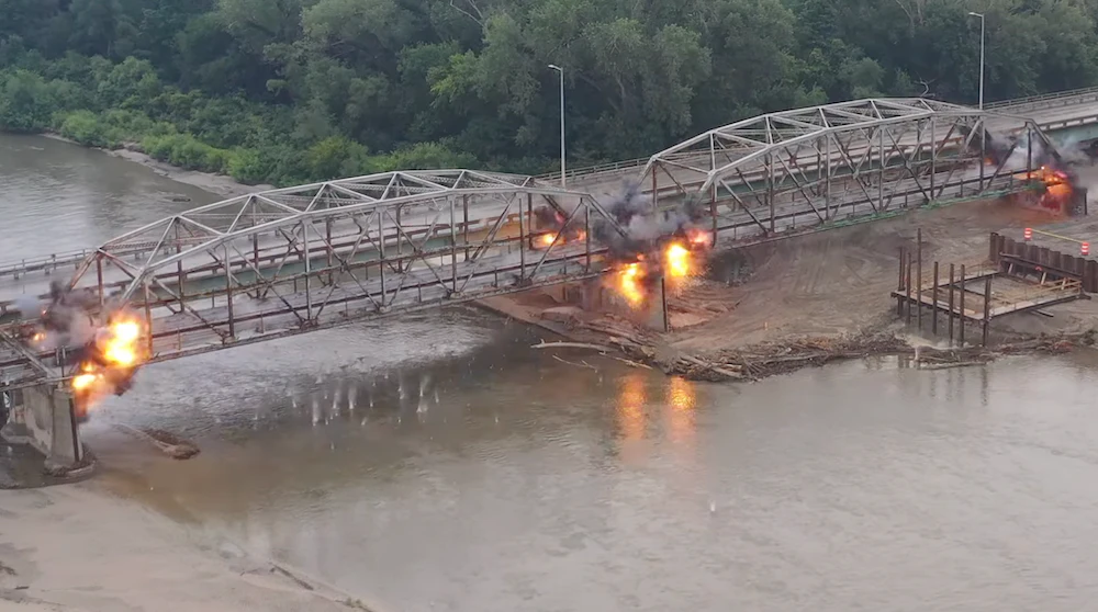 Nebraska Bridge Watch Crews Blow Up 92-Year-Old, Historic Nebraska Bridge (Video ...