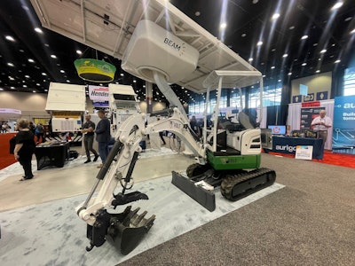 The Volt EV-X2 was on display at the Beam booth at the recent Public Works Expo.