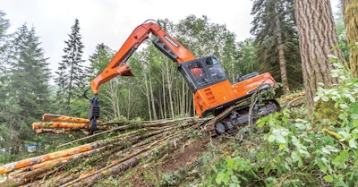 Develon's DX300LL-7 Log Loader
