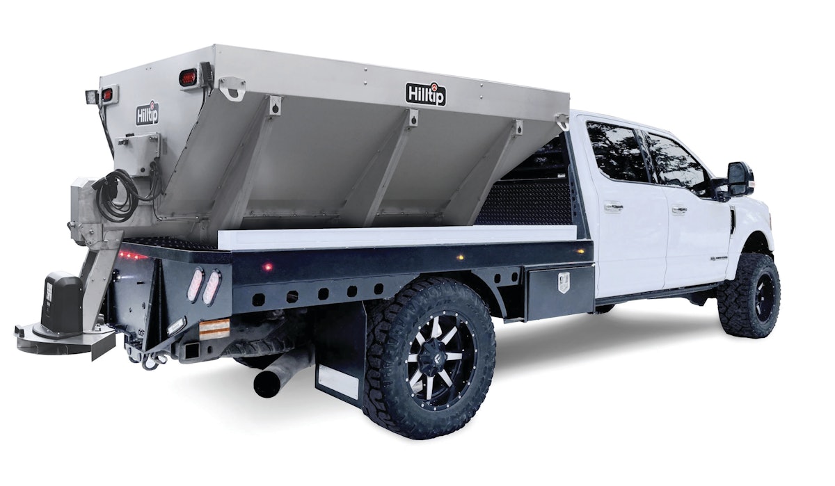 Hilltip Launches IceStriker 4500 Stainless-Steel Salt Spreader for Trucks