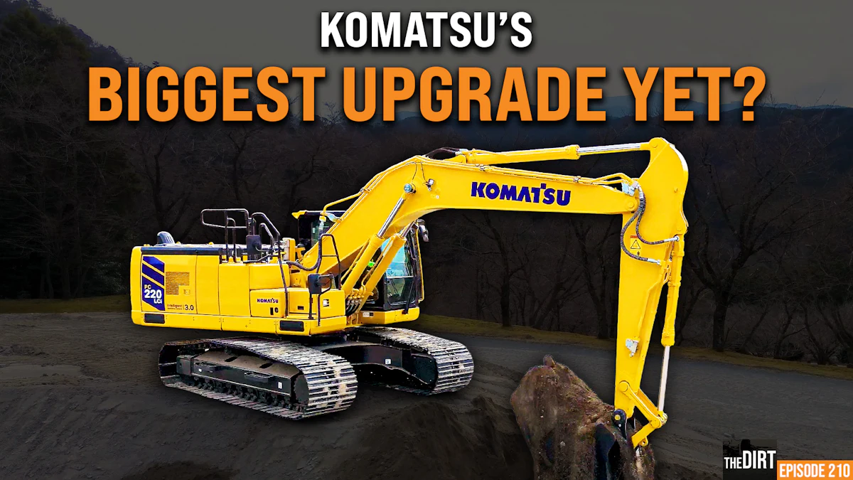 Komatsu's PC220LC-12 Excavator: Redesigned from Ground Up (Video ...