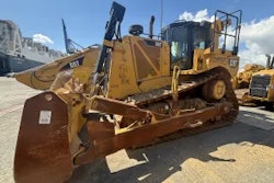 This stolen Cat D8T was headed to Africa before it was intercepted at the Baltimore Port.