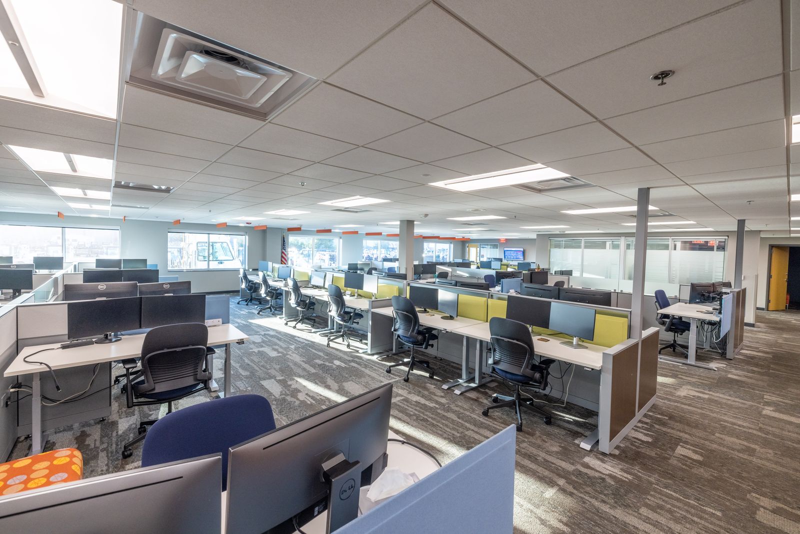 Newly refurbished offices at Bobcat's Bismarck, North Dakota, facility.