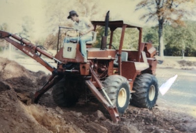 A Ditch Witch trencher from the early days of NC Communications.