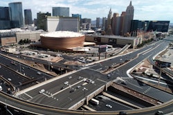 The newly reconstructed I-15 Tropicana Interchange in Las Vegas.