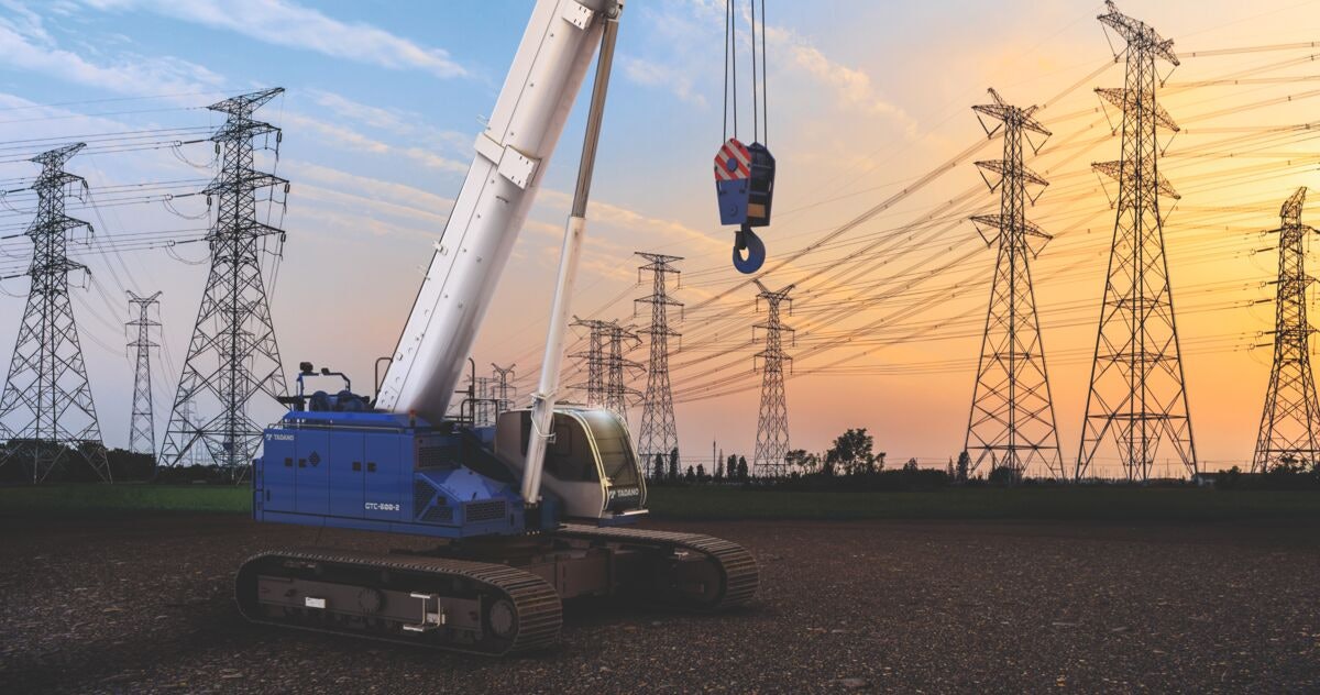 Tadano Unveils 60-Ton Teleboom Crawler Crane That Can Be Hauled by One Truck