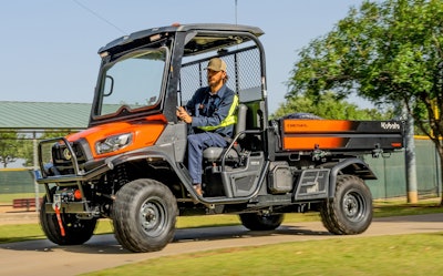 The RTV-X Long Bed comes in either orange or camo colors.