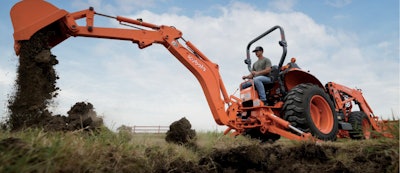 Kubota's new BH92A backhoe for its Grand L70 tractors