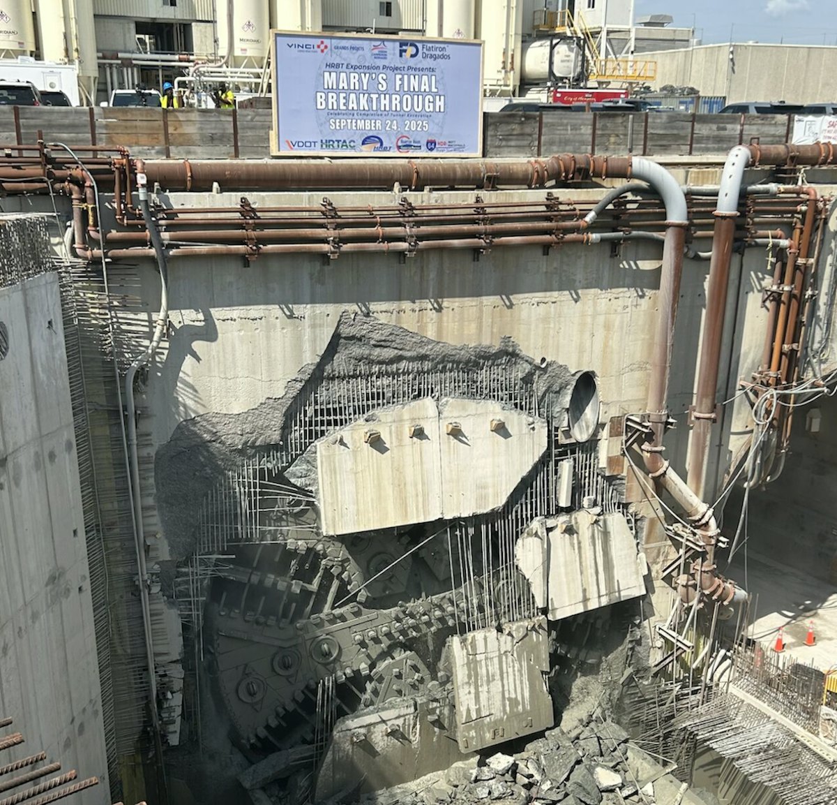 Tunnel Machine Mary Breaks Through for Historic $3.9B Virginia Highway Project (Video)