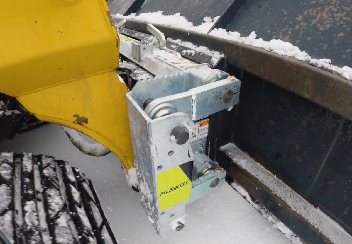 Muskox T-Tach Attachment Gives Skid Steer, CTL Operators a Smoother Ride