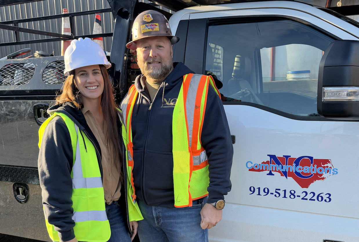 Nicole and Kristopher Kornegay co-own NC Communications in Youngsville, North Carolina.