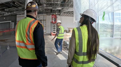 Kristopher and Nicole tour the DHHS building.