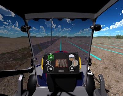 YPV-L tractor operator view