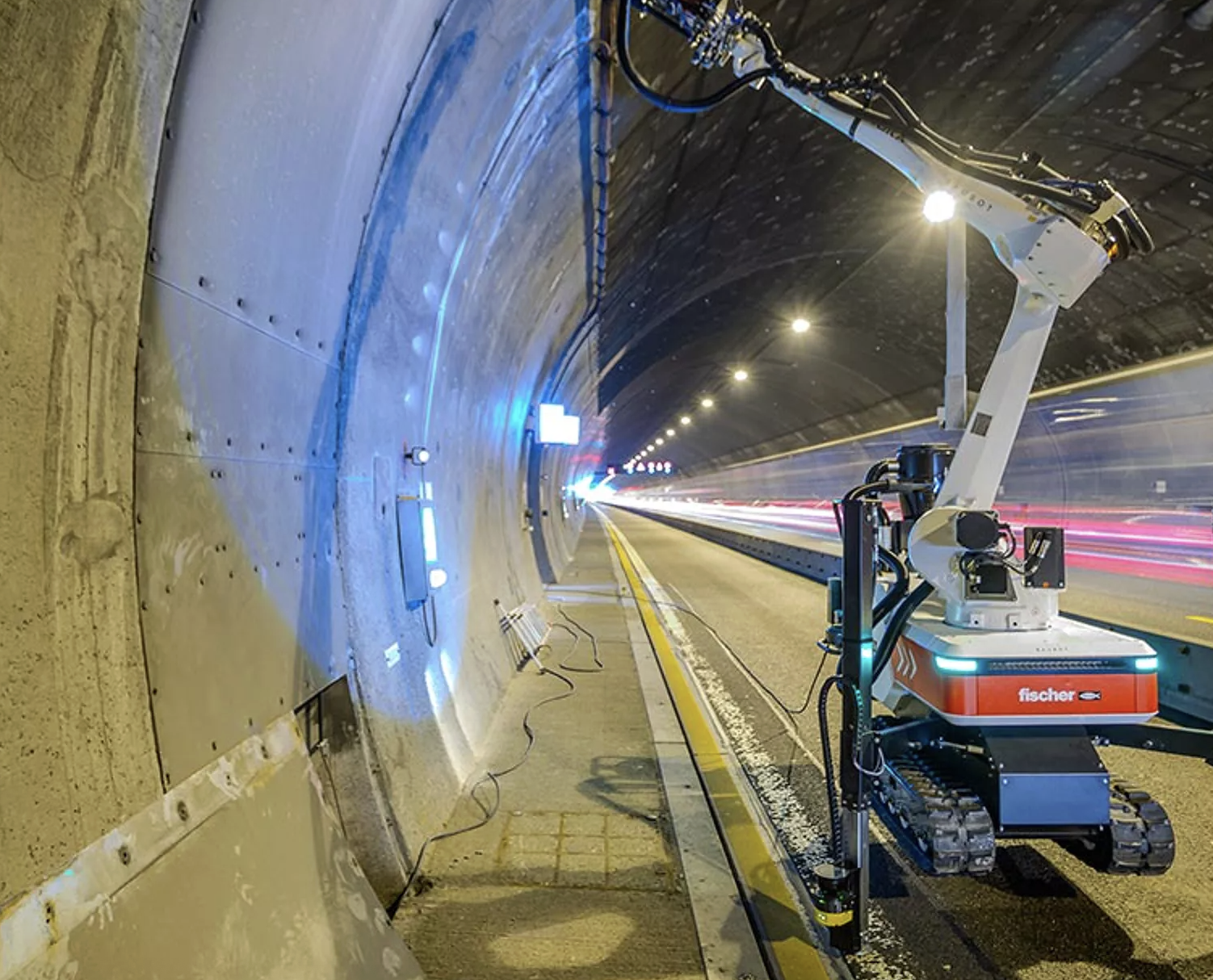 Three Baubots were used to upgrade the Autobahn&rsquo;s Engelberg Tunnel by automatically drilling more than 9,000 holes.