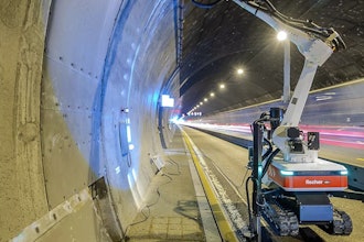 Three Baubots were used to upgrade the Autobahn’s Engelberg Tunnel by automatically drilling more than 9,000 holes.