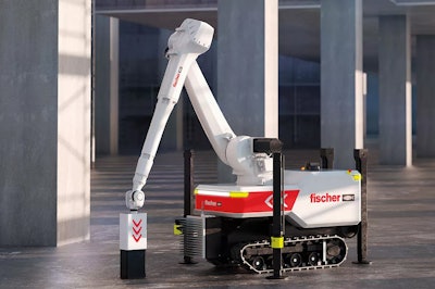 The Baubot uses BIM and sensors to know where to drill and prevent mistakes, Fischer says.