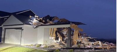 Police don't know what prompted a 29-year-old man to use an excavator to destroy this home on Post Falls, Idaho.