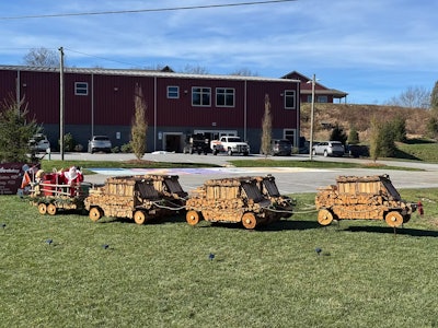 Can-Am Defender firewood art
