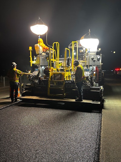 Astec Ezr3 Screed Night Paving