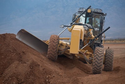 Cat 150 Motor Grader Hill